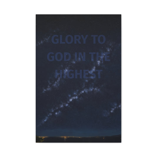 "Glory to God in the highest", Oil on Canvas Print, Second Variation