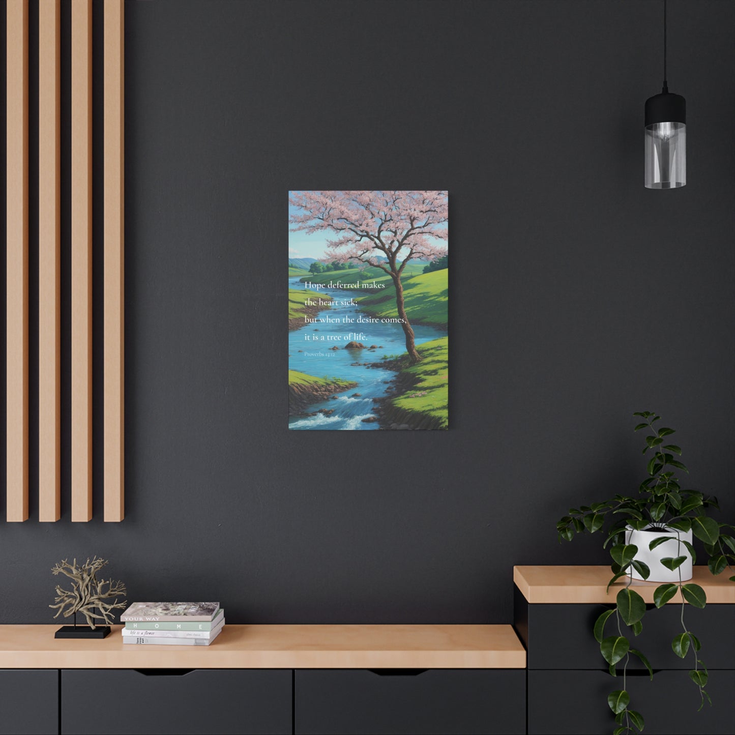 "Hope deferred makes the heart sick", Proverbs 13:12, Oil on Canvas Print
