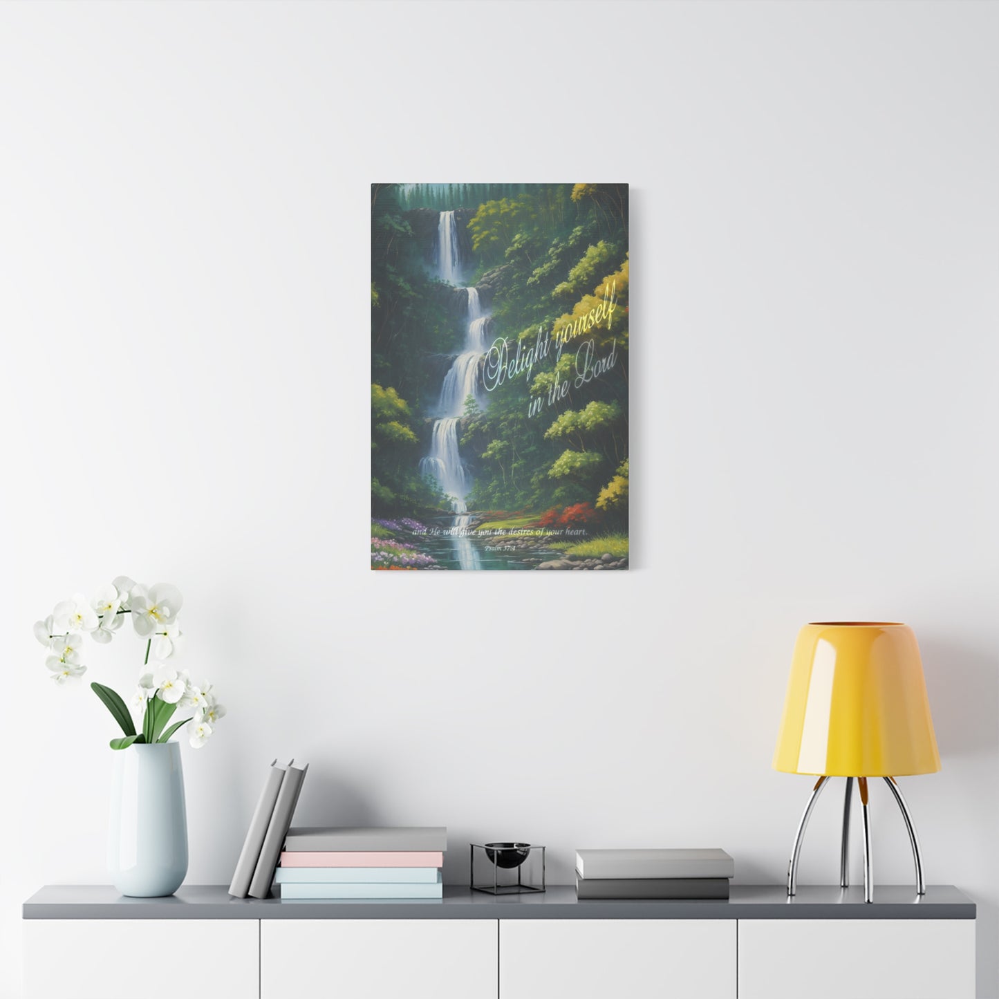 "Delight yourself in the Lord", Psalm 37:4, Oil on Canvas Print