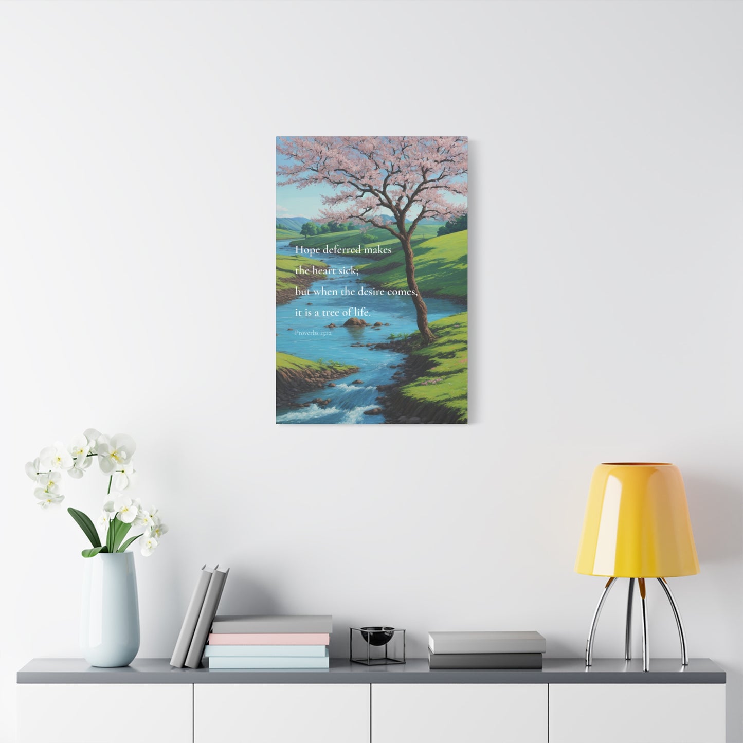 "Hope deferred makes the heart sick", Proverbs 13:12, Oil on Canvas Print