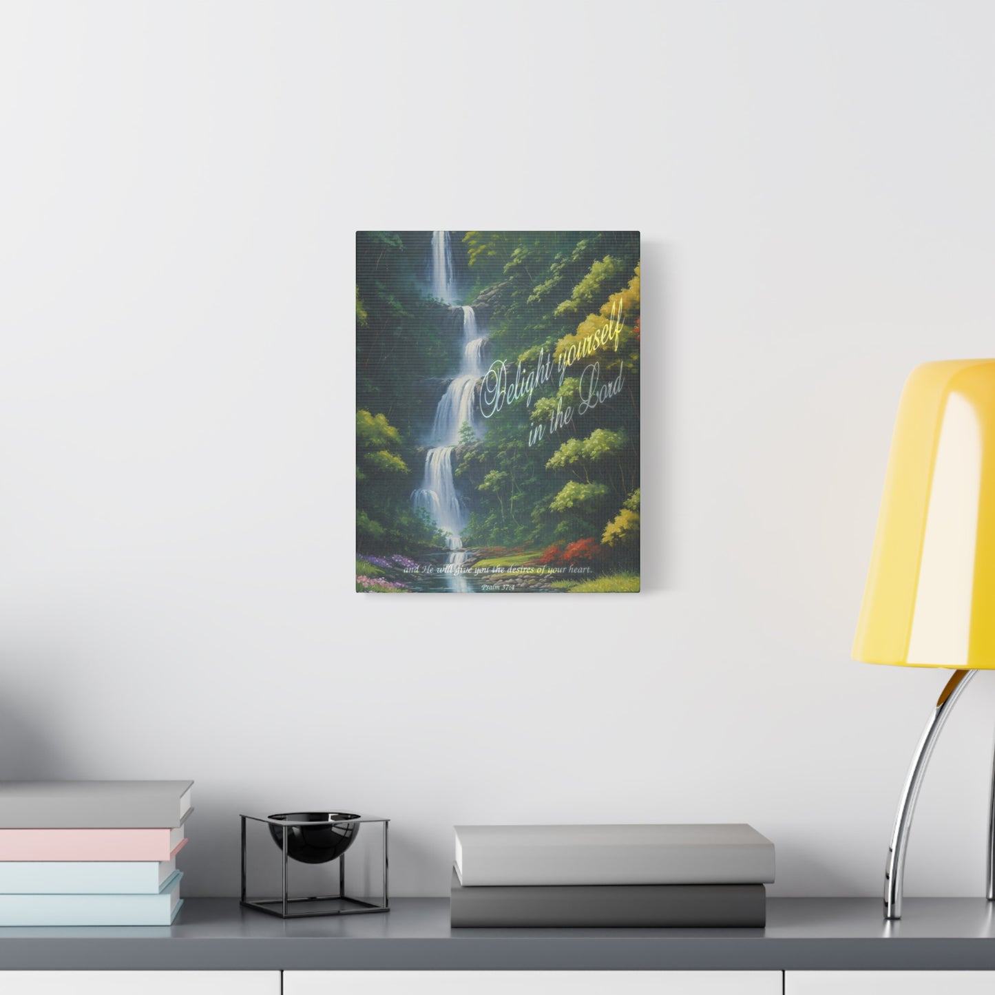 "Delight yourself in the Lord", Psalm 37:4, Oil on Canvas Print