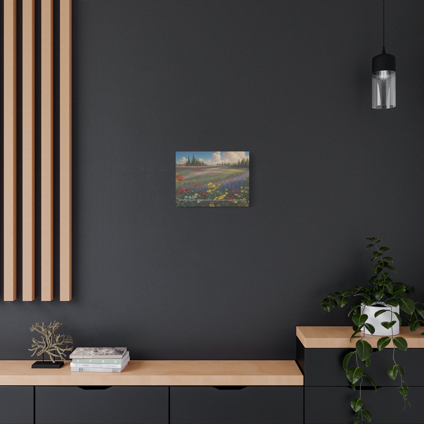 "Even Solomon was not arrayed like these", Matthew 6:29, Oil on Canvas Print