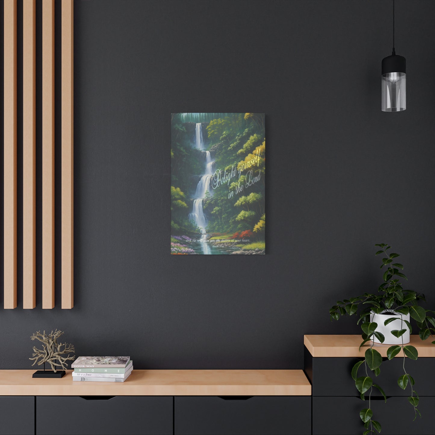 "Delight yourself in the Lord", Psalm 37:4, Oil on Canvas Print