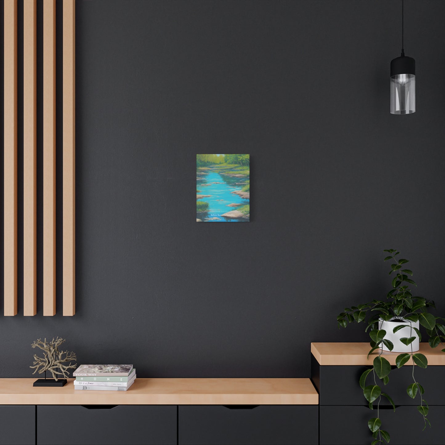 "Before honor is humility", Proverbs 18:12, Oil on Canvas Print