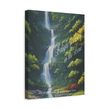 "Delight yourself in the Lord", Psalm 37:4, Oil on Canvas Print