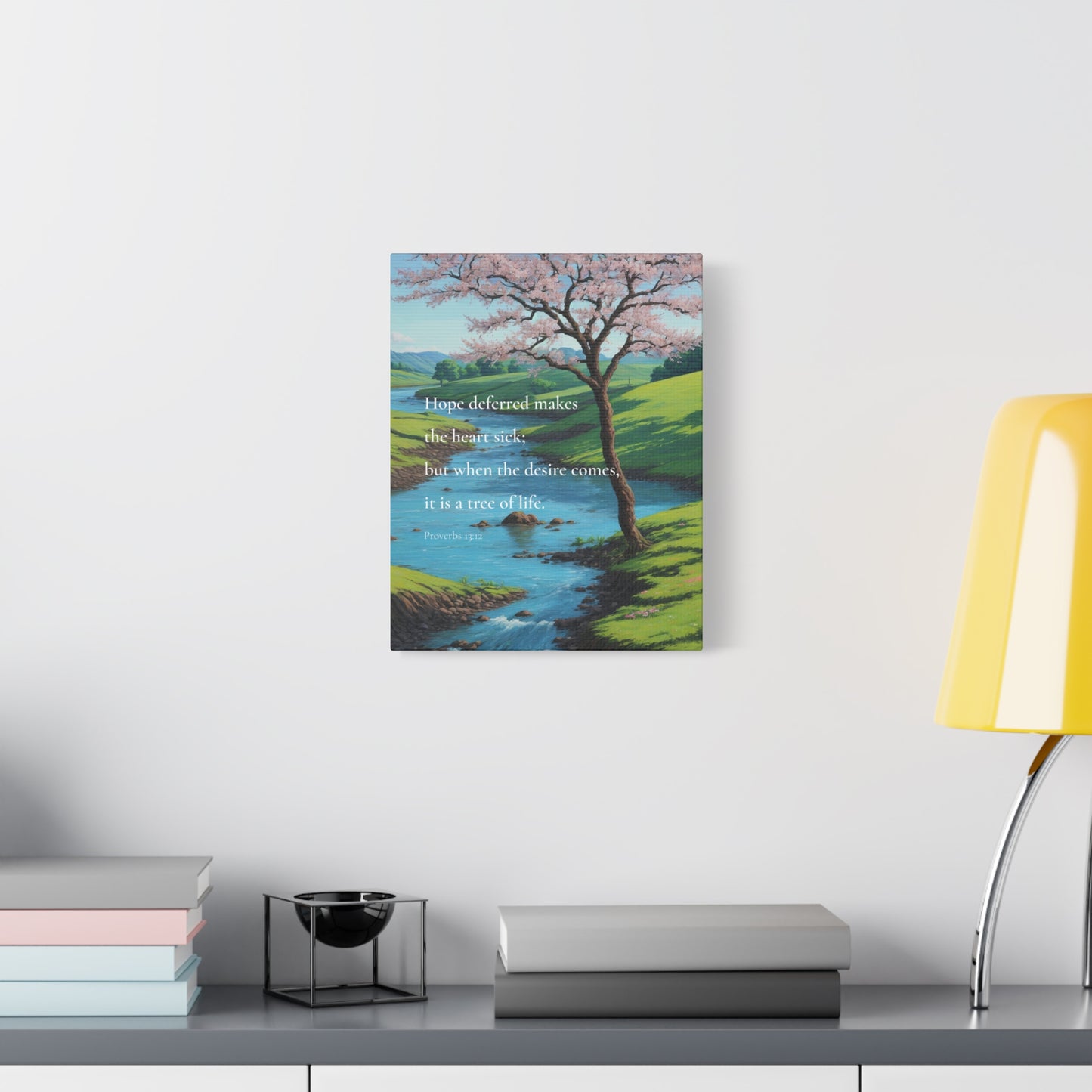 "Hope deferred makes the heart sick", Proverbs 13:12, Oil on Canvas Print