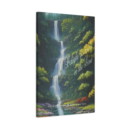 "Delight yourself in the Lord", Psalm 37:4, Oil on Canvas Print