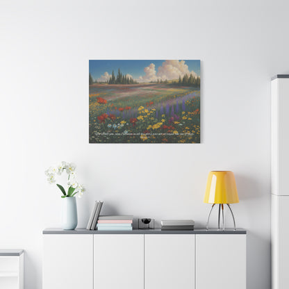 "Even Solomon was not arrayed like these", Matthew 6:29, Oil on Canvas Print
